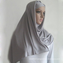 Solid plain islamic muslim jersey hijab long made of 100% viscose